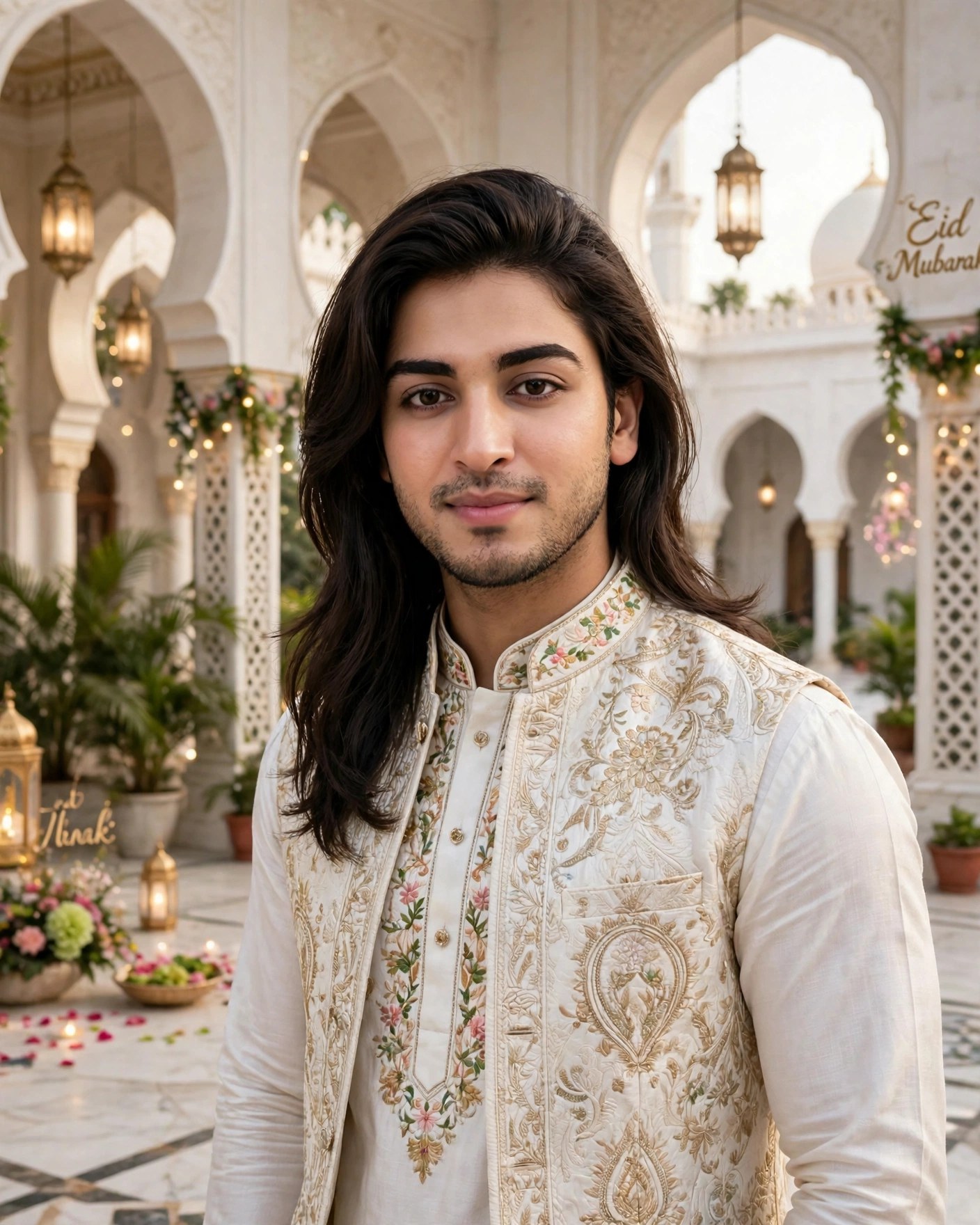Eid Special Kurta Look — Royal Portrait — AI Photo Editing Prompt on Faymas