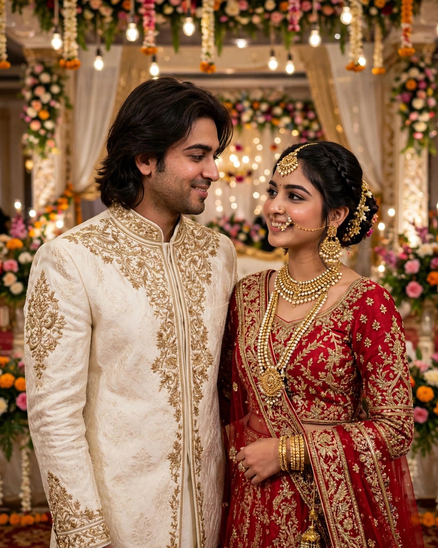 Couple Traditional Wedding Look — AI Photo Editing Prompt on Faymas